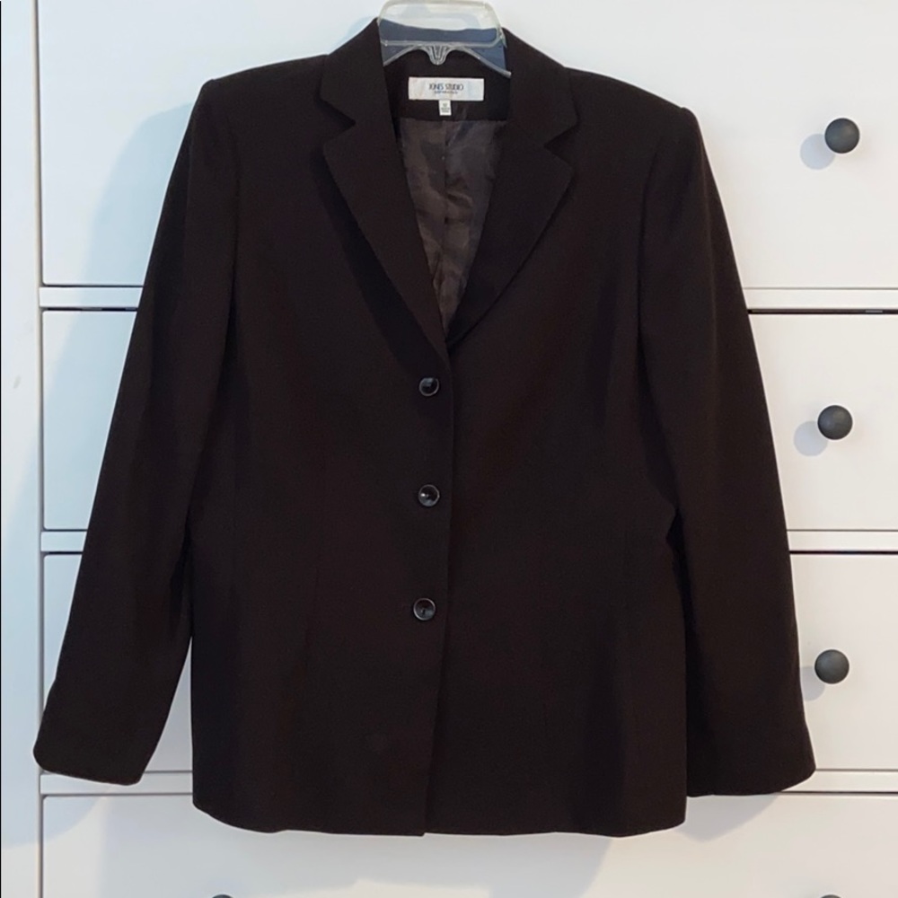 A brown Jones Studio Pantsuit
